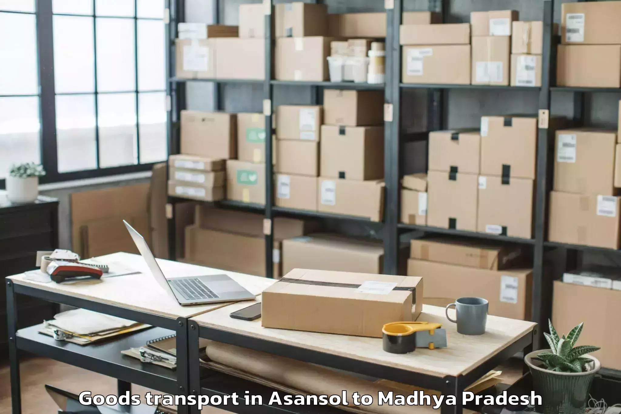 Comprehensive Asansol to Mhow Goods Transport